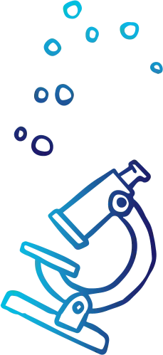Microscope illustration representing biology virtual labs
