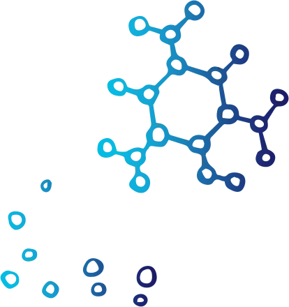 Molecular structure illustration for chemistry simulations